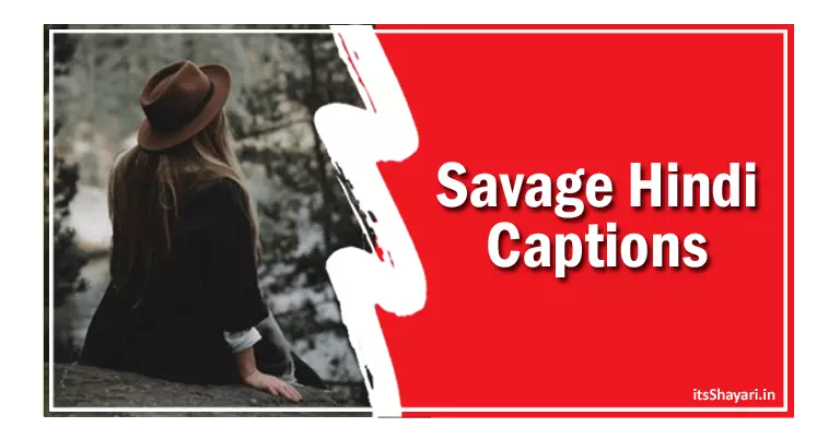 [130+] One Word Caption In Hindi Savage Girl Liners Captions For Instagram